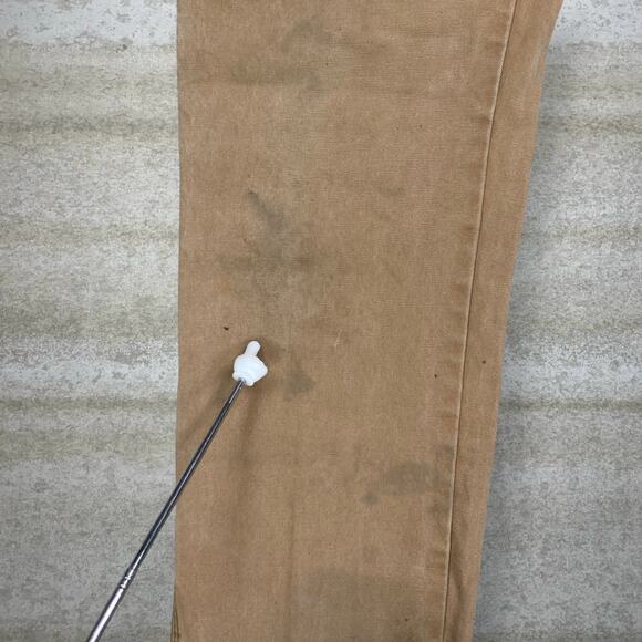 Vintage Dickies Carpenter Pants Tan Canvas Baggy Wide Leg Fit Dungarees 90s - Picture 12 of 15